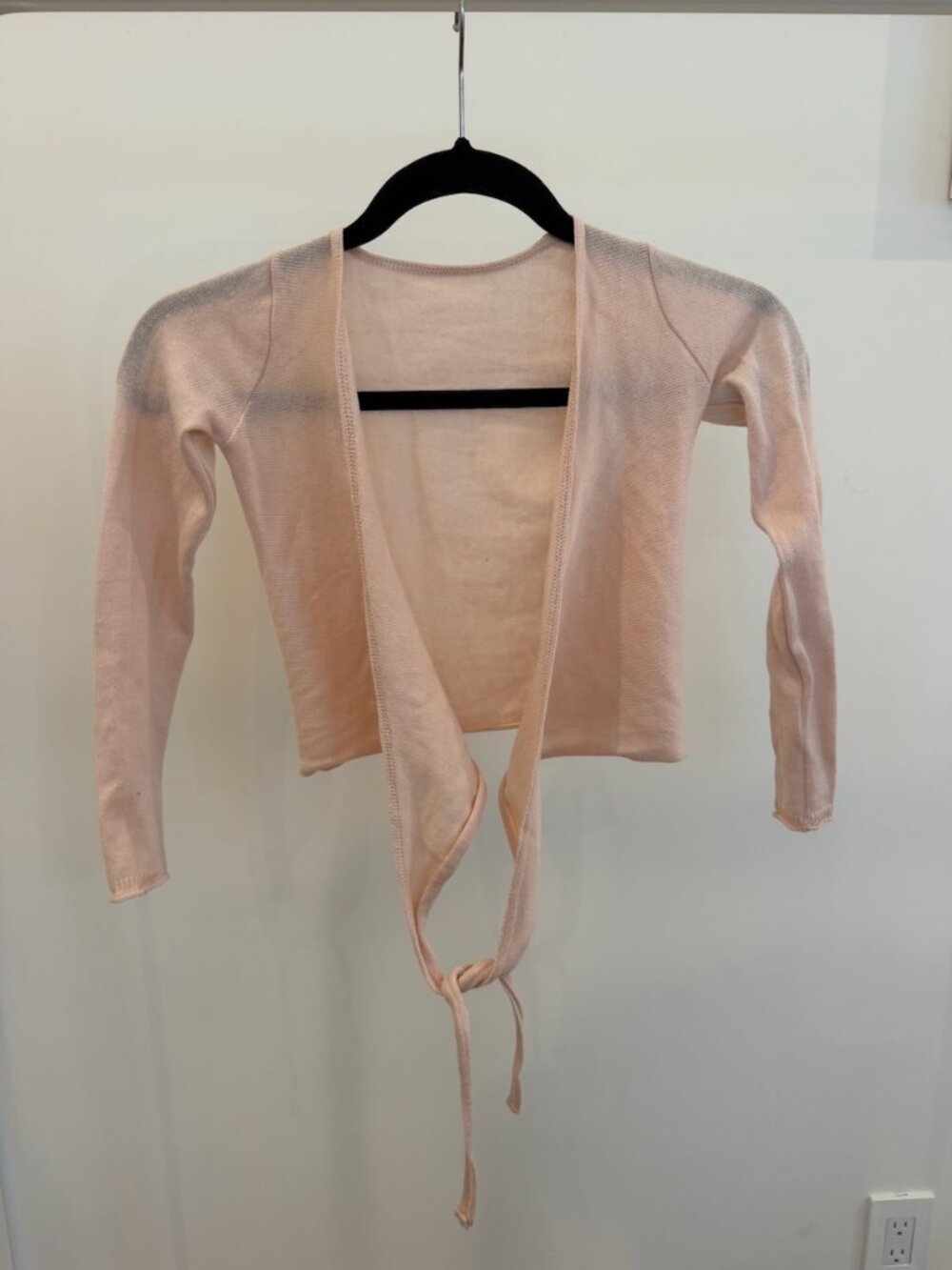 Repetto Knitted Ballet Wrap Pink Child 10
